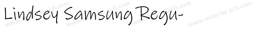 Lindsey Samsung Regu字体转换